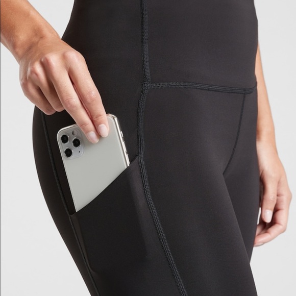 Athleta Ultimate Stash Pocket Tight // Black #981892 - Picture 5 of 10